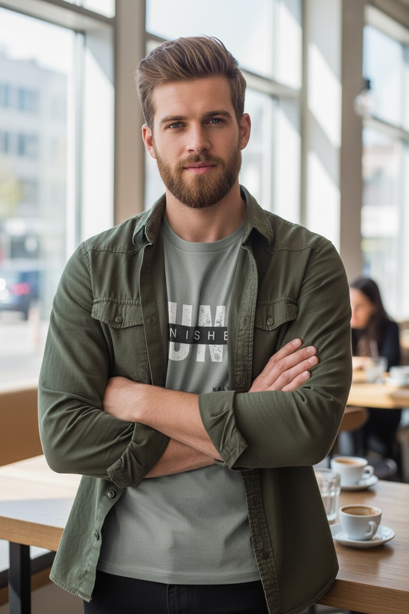 KALMI 'UNFINISHED' Men's T-shirt