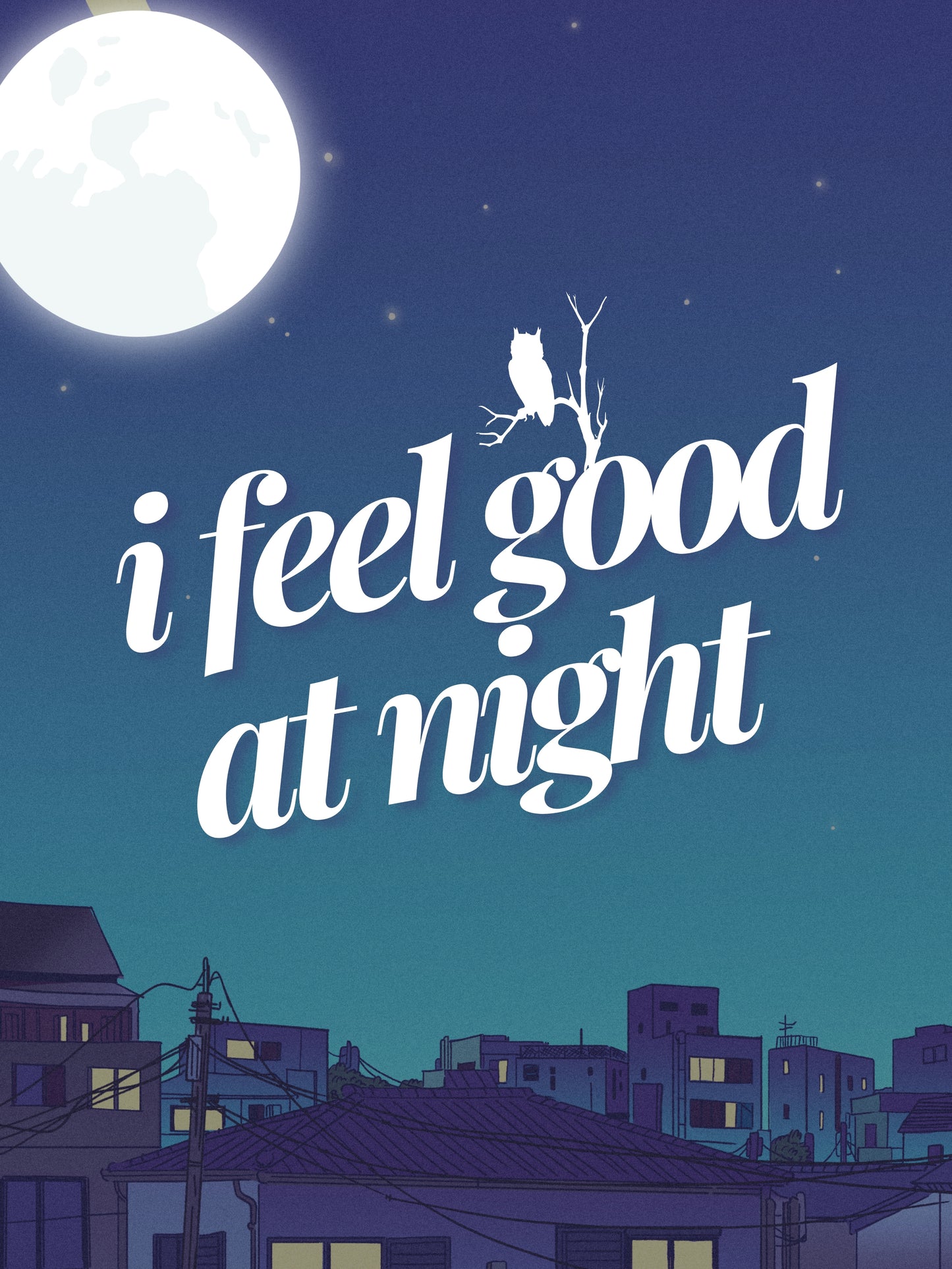 Night Owl - UNframed wall art by KALMii