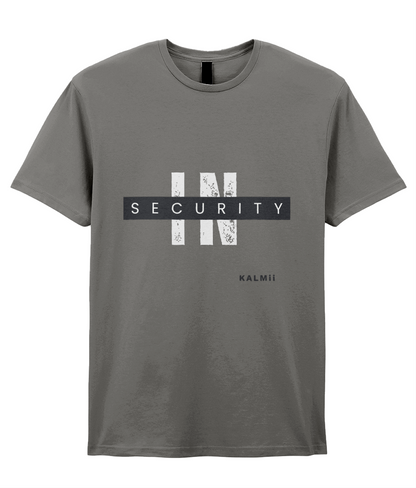 'InSECURITY' Tee in Grey by KALMii