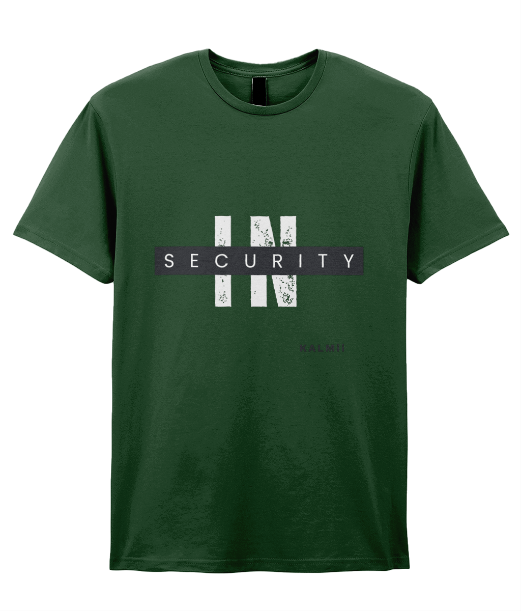 'InSECURITY' Tee in Green by KALMii